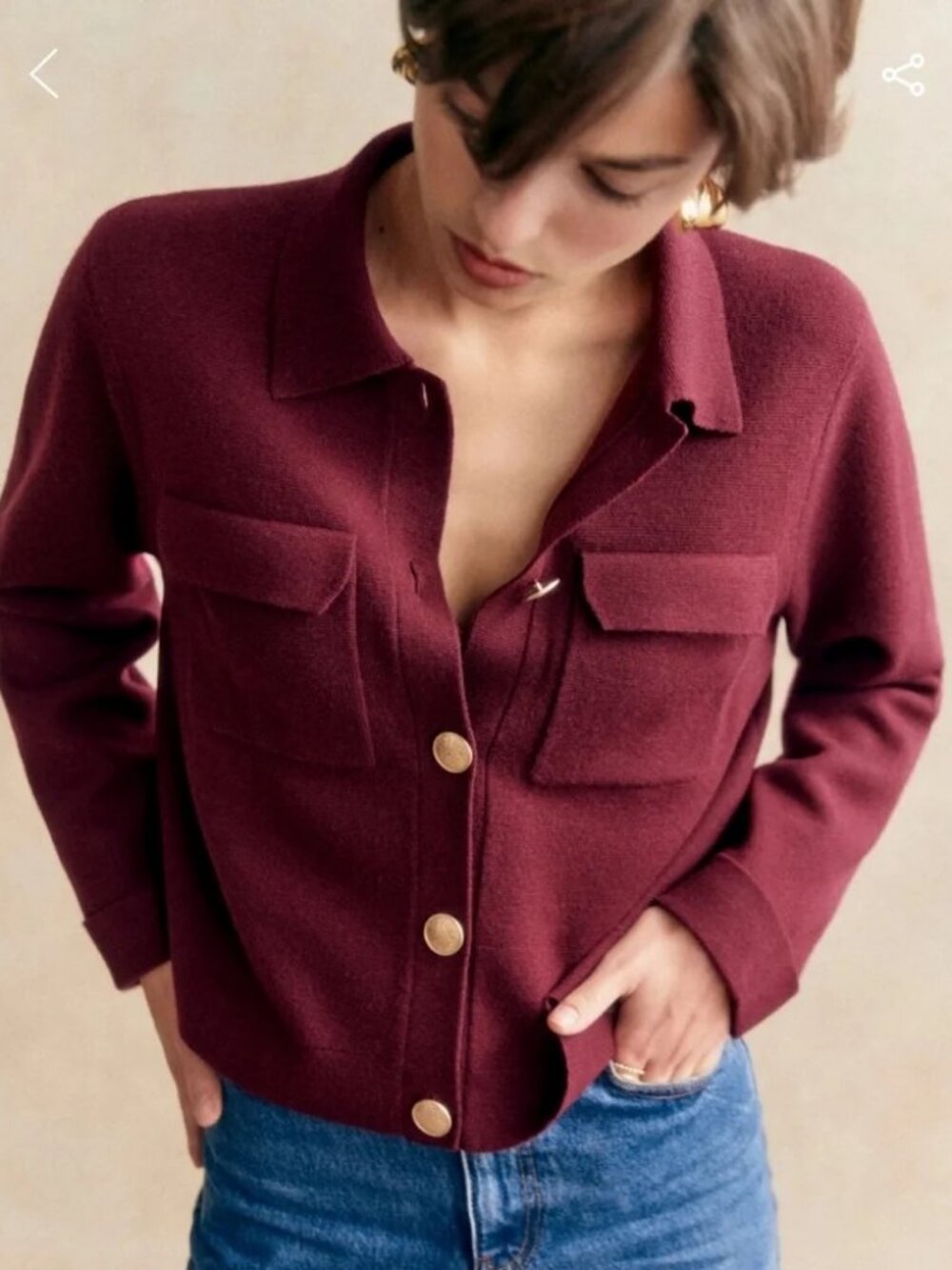 Sezane Betty Cardigan - Picture 3 of 3